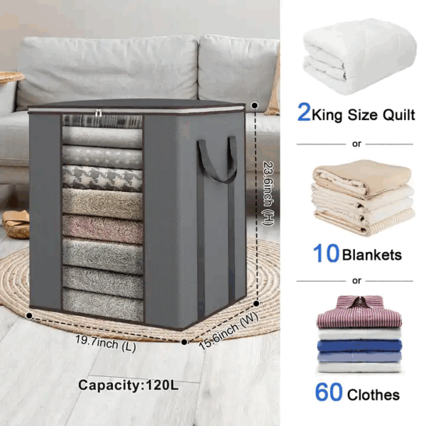 Fabric storage bag - 图片 2