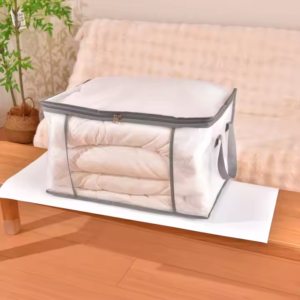Large Classic New Model Collapsible Organizer Storage Bags Plastic Fabric Reinforced Handles Clothes Bedding Bag