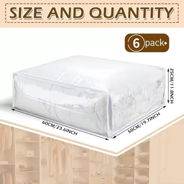 Clear Zippered quilt Storage Bags - 图片 2