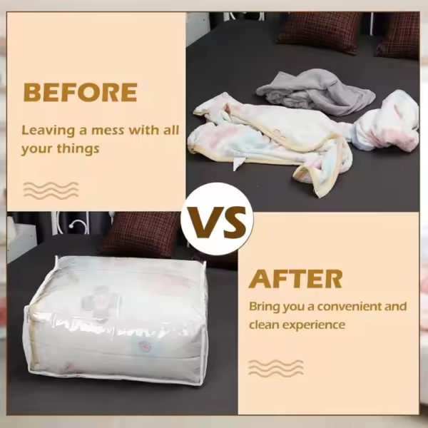 Clear Zippered quilt Storage Bags - 图片 5