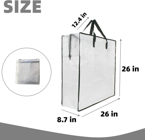 Customized Clear Christmas Decoration Moving Bag - 图片 4