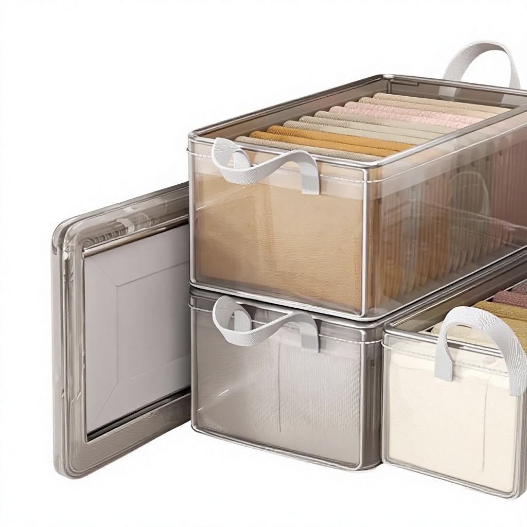 Portable PVC clothing and pants storage box