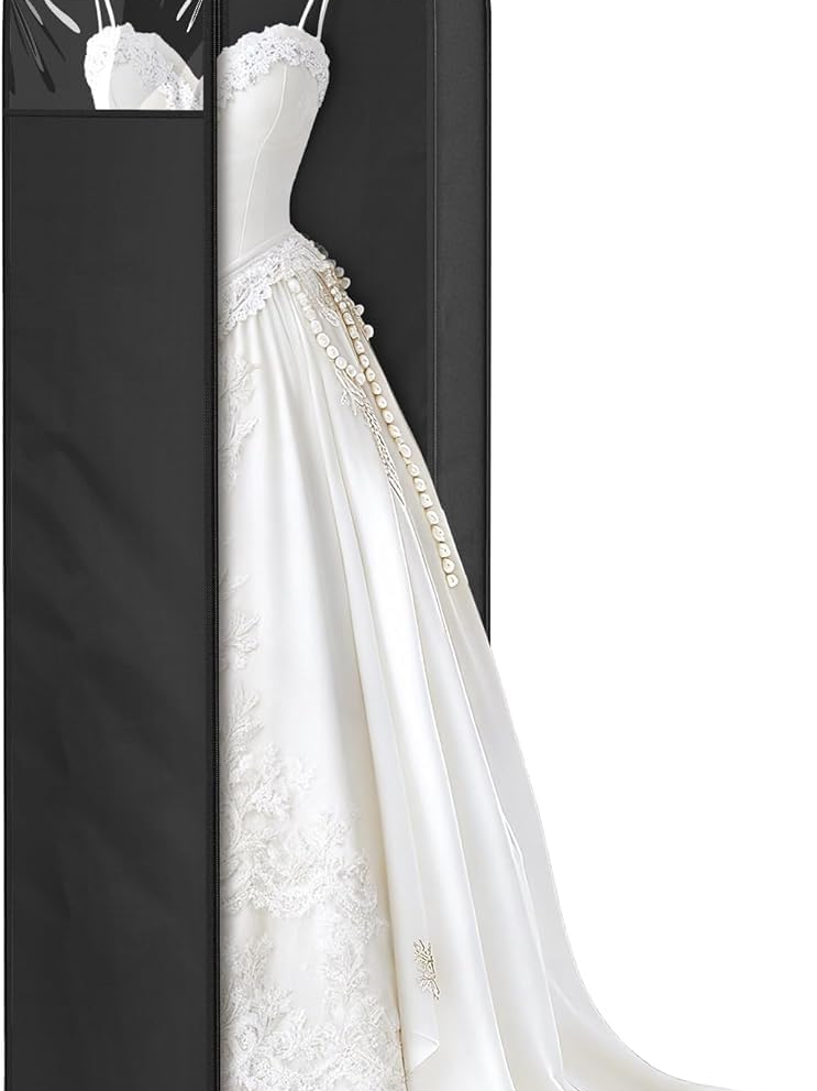 Zippered wedding dress pocket