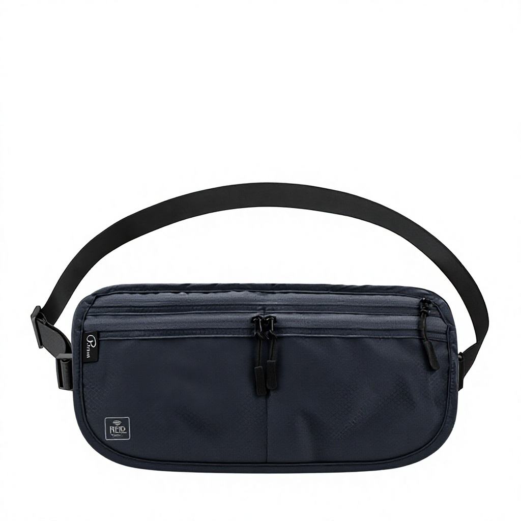 Multi functional foldable nylon waist bag