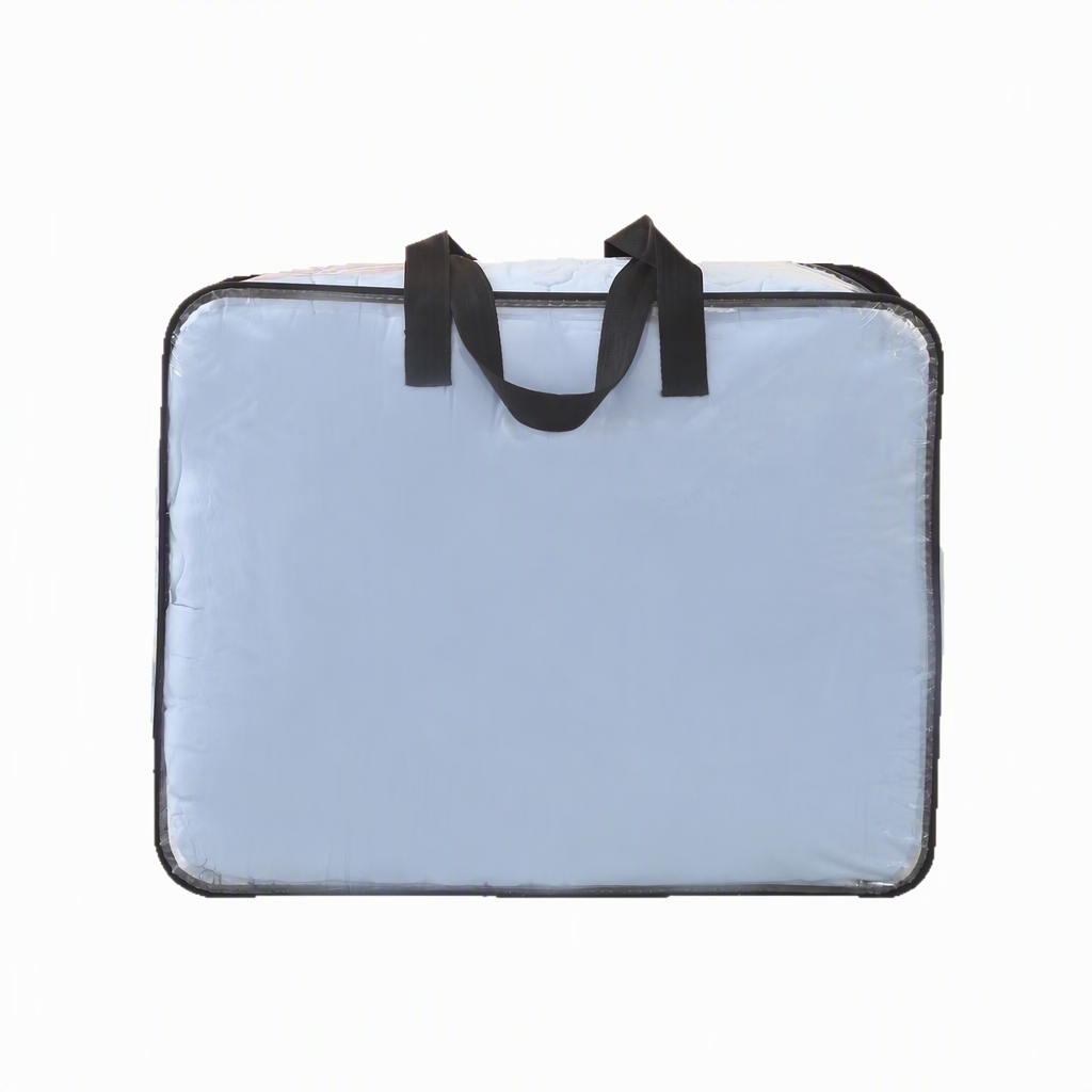 Cross border transparent PVC quilt storage bag