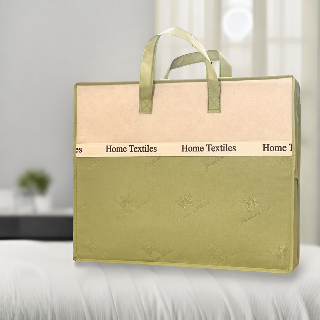 Winter bedding non-woven bag 3D embossed zipper - Image 2