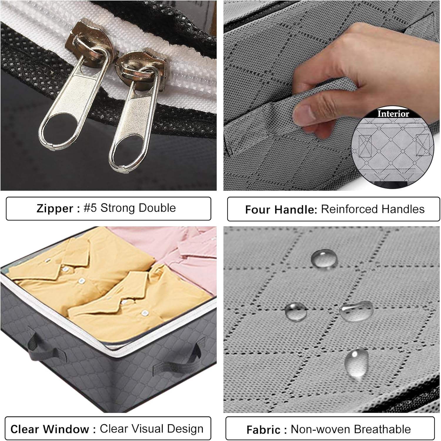 Foldable plastic storage container under the bed - Image 3