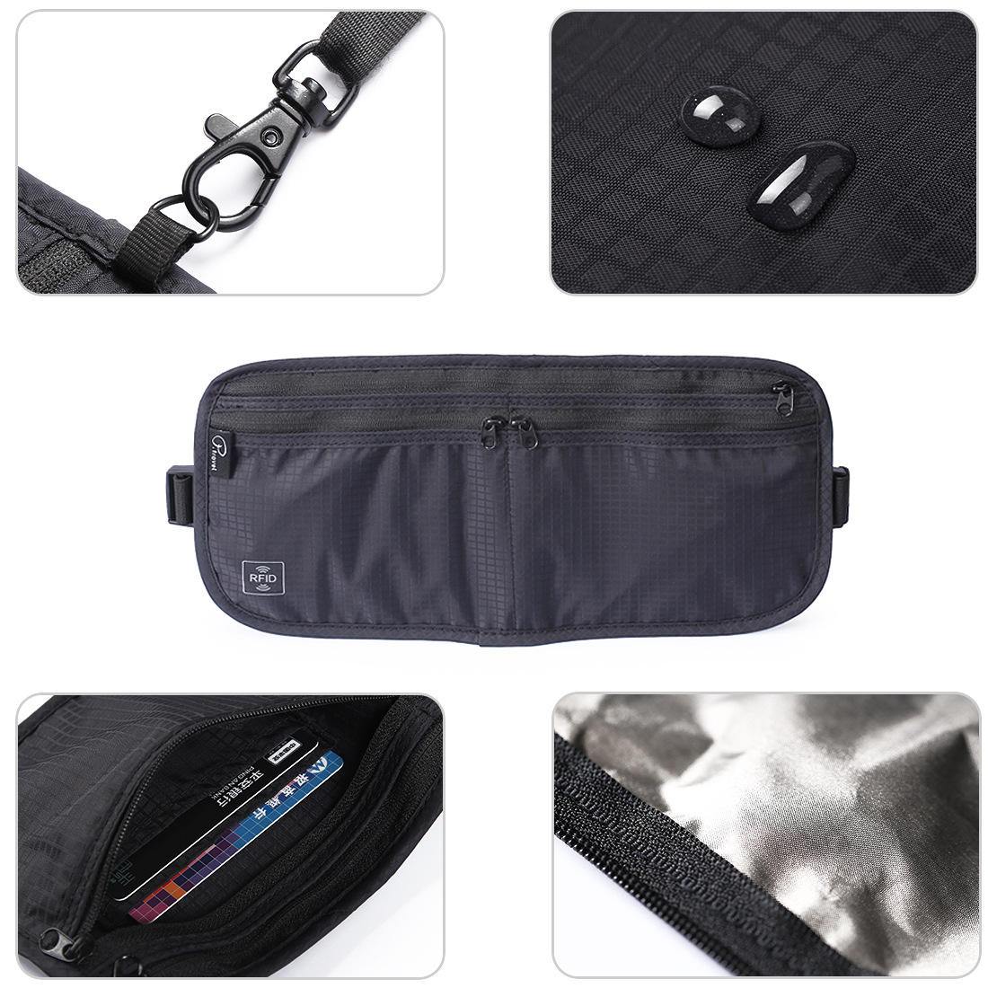 Multi functional foldable nylon waist bag - Image 4