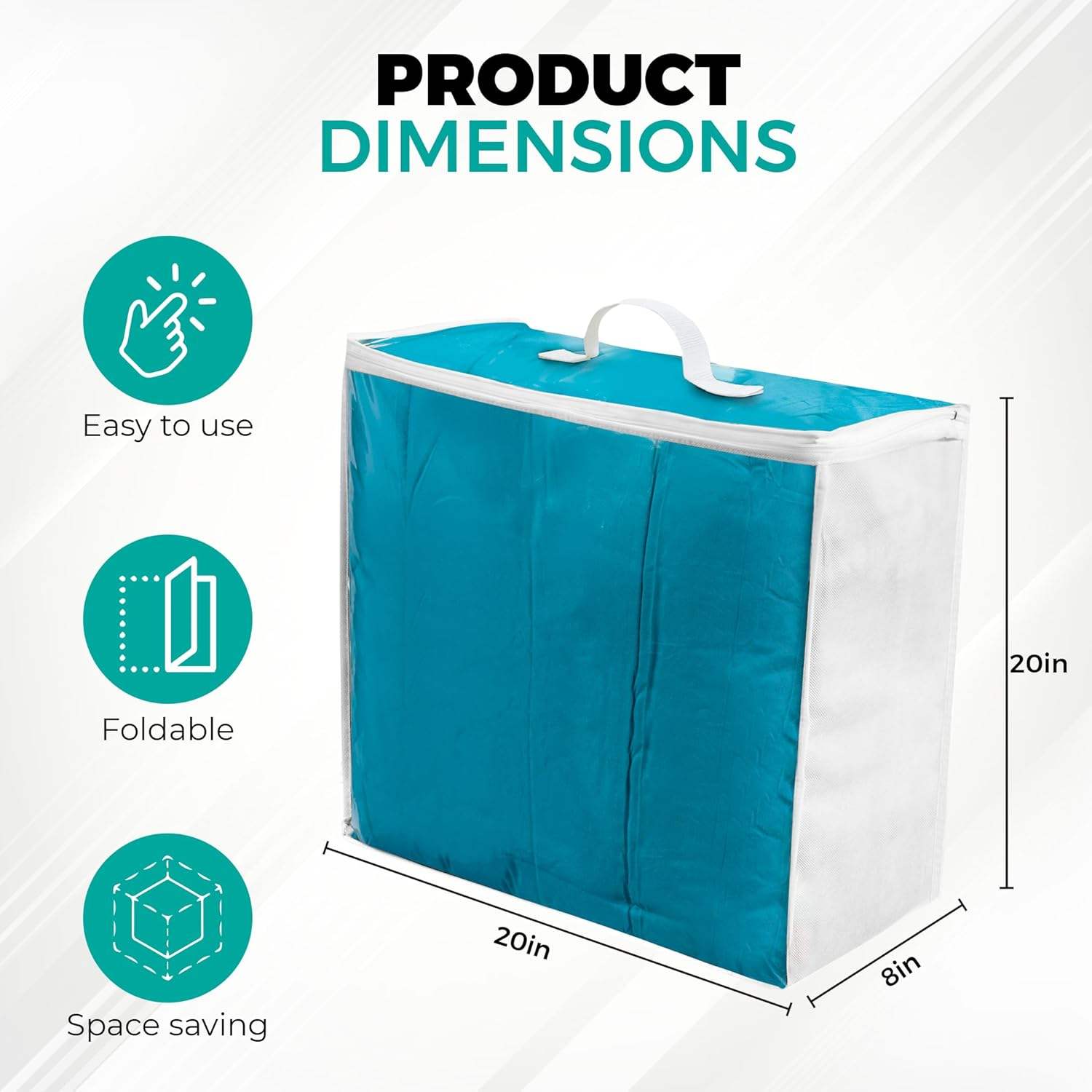 VitalUp 3-Piece Zipper Storage Bag - Image 4