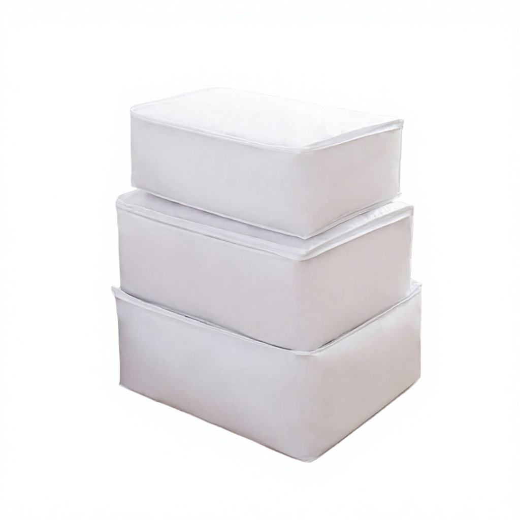 Solid color plastic clothing storage bag - Image 4