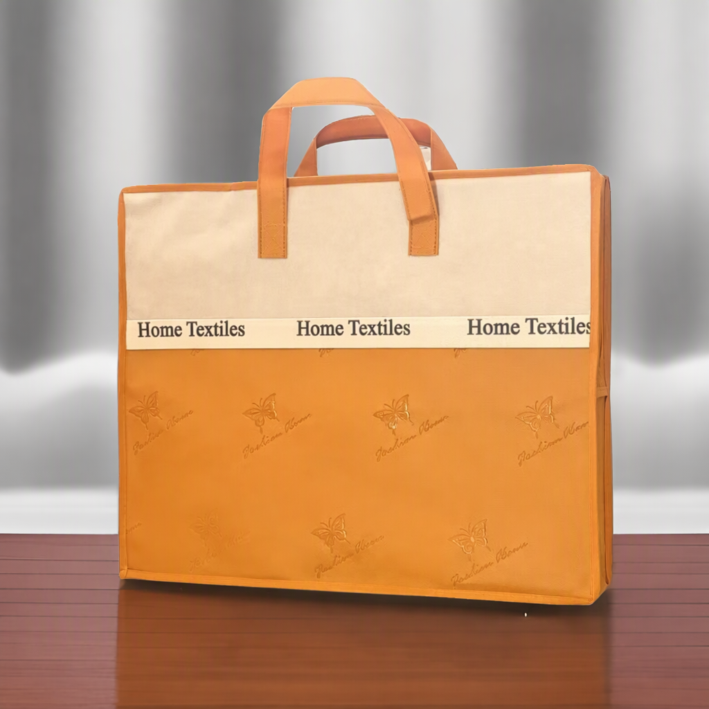 Winter bedding non-woven bag 3D embossed zipper - Image 4