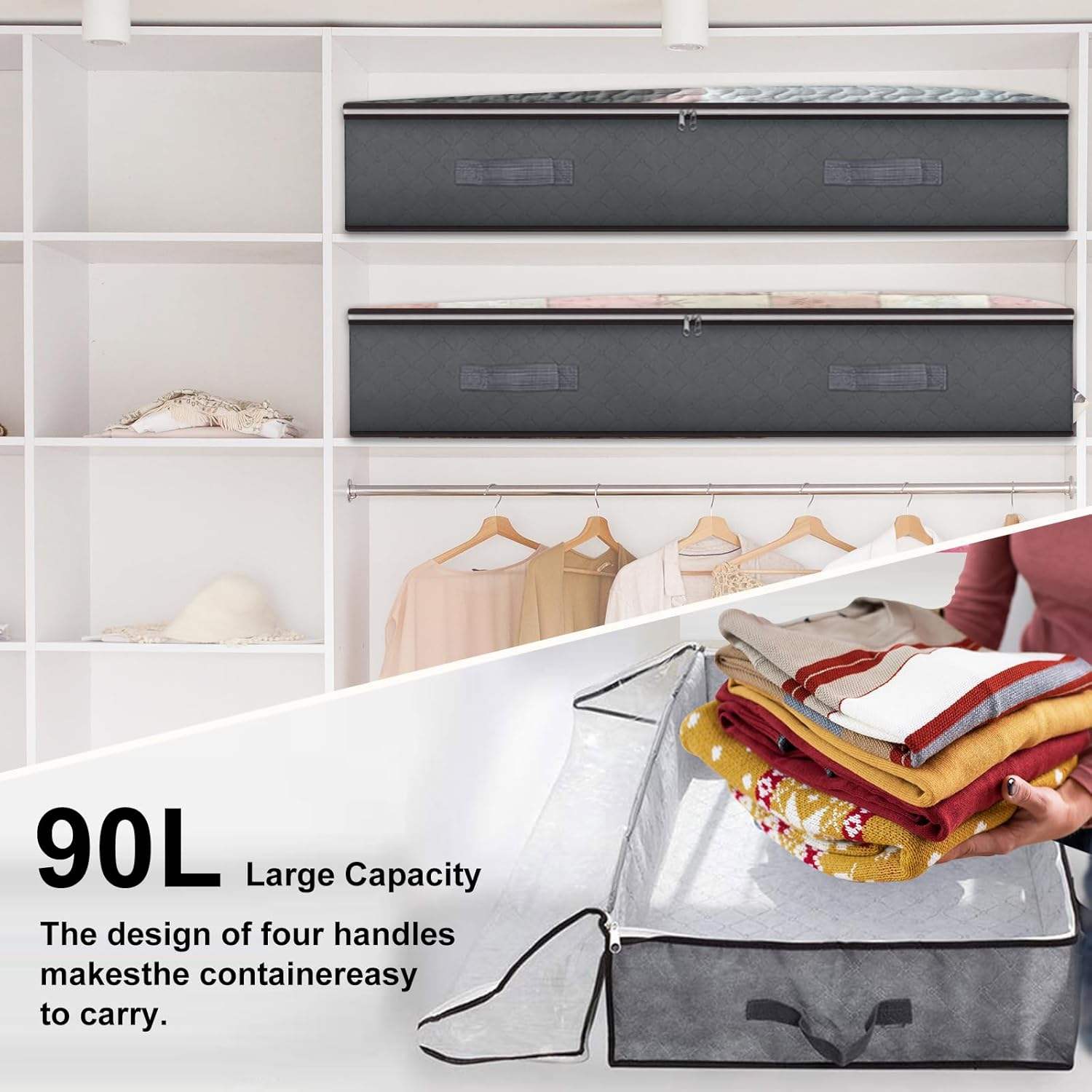 Foldable plastic storage container under the bed - Image 6