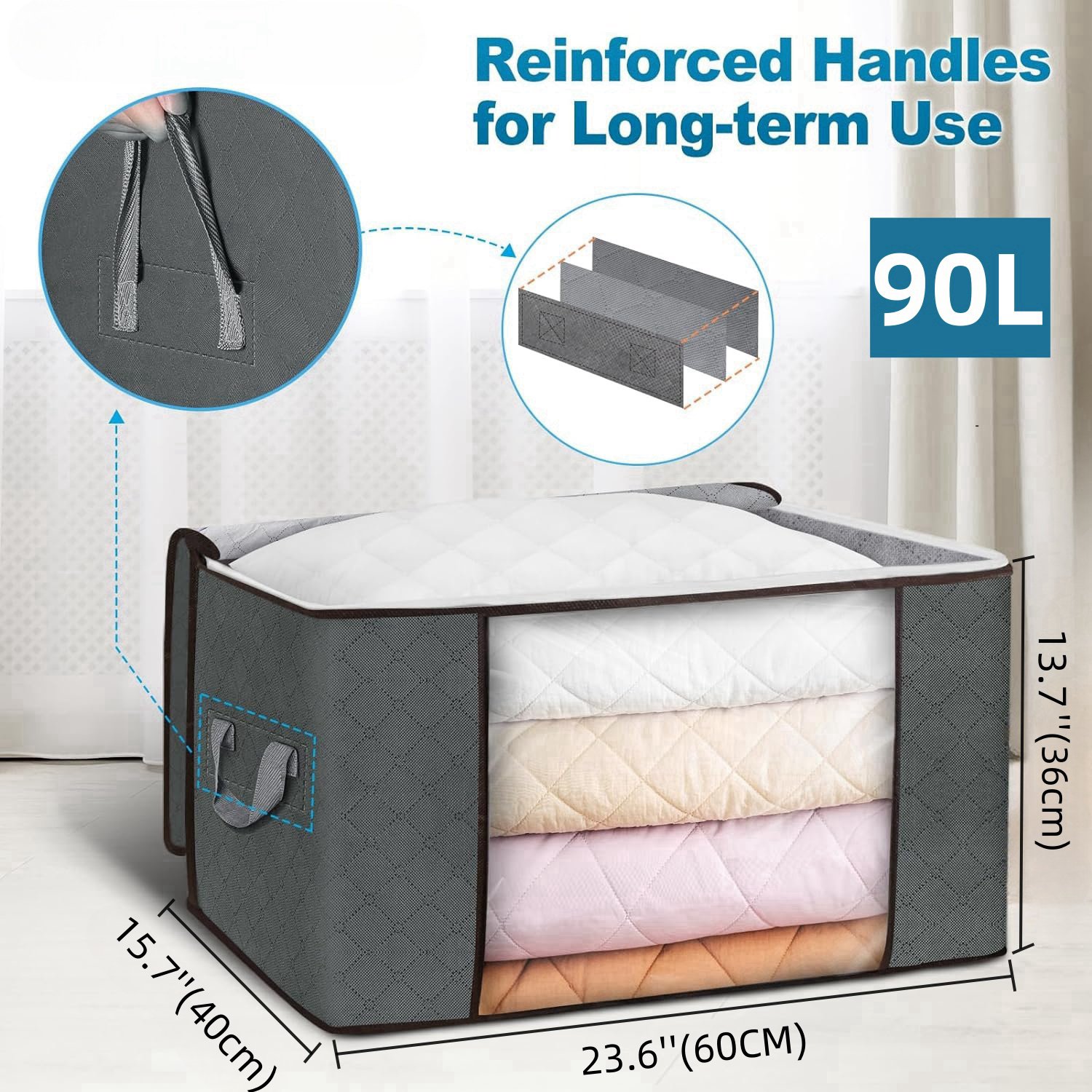Modern eco-friendly fabric clothing storage basket - Image 2