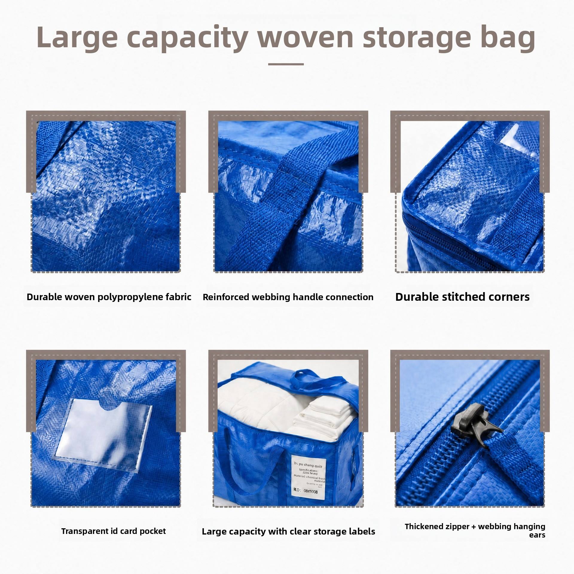 exclusive waterproof thickened foldable mobile storage bag - Image 4