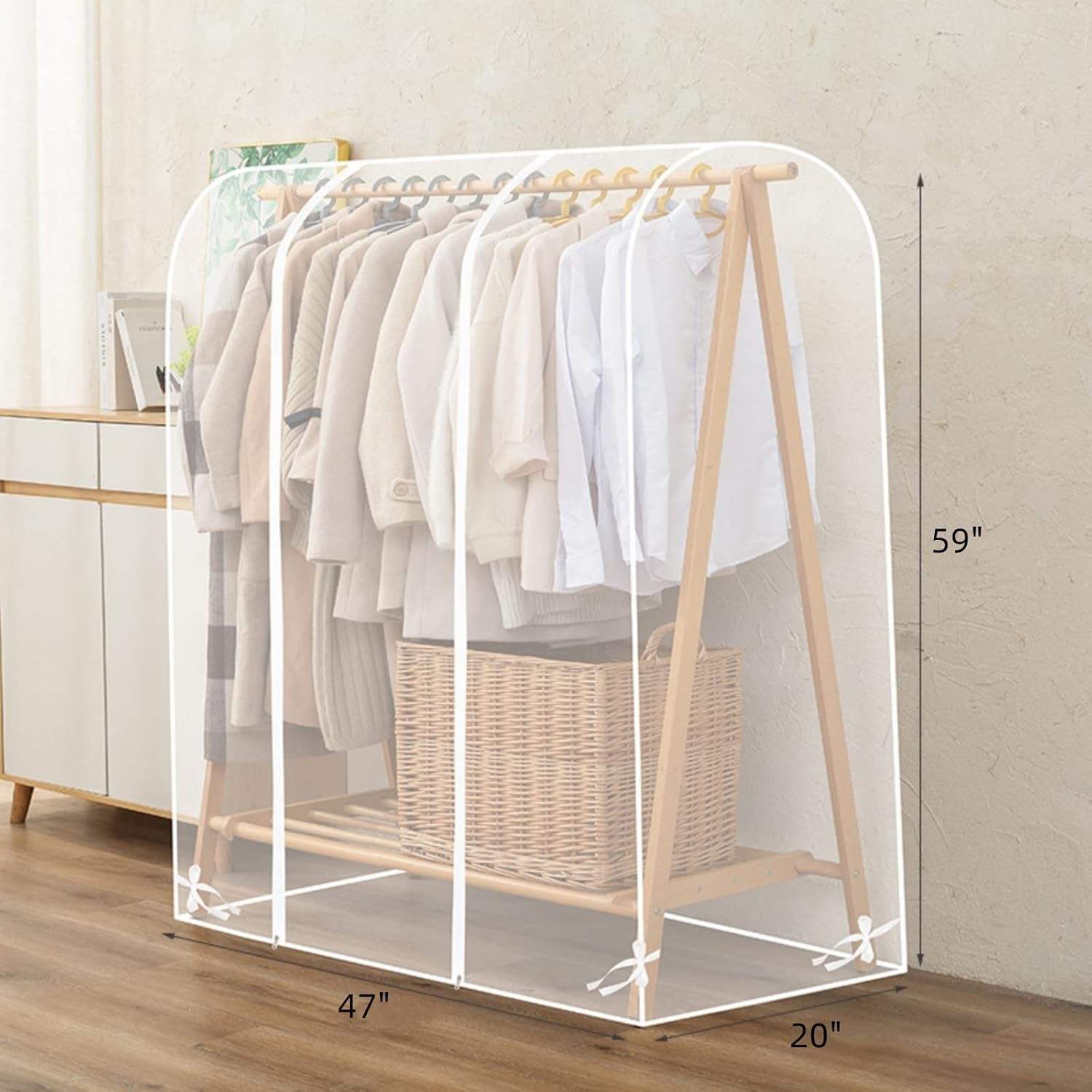 Transparent PEVA hanger cover - Image 5