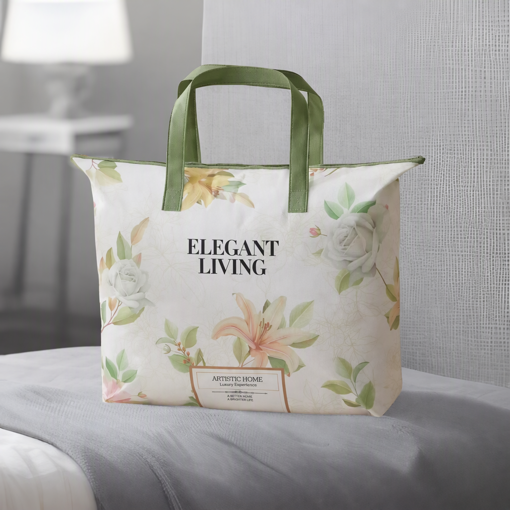Customizable four piece hot melt non-woven bedding set