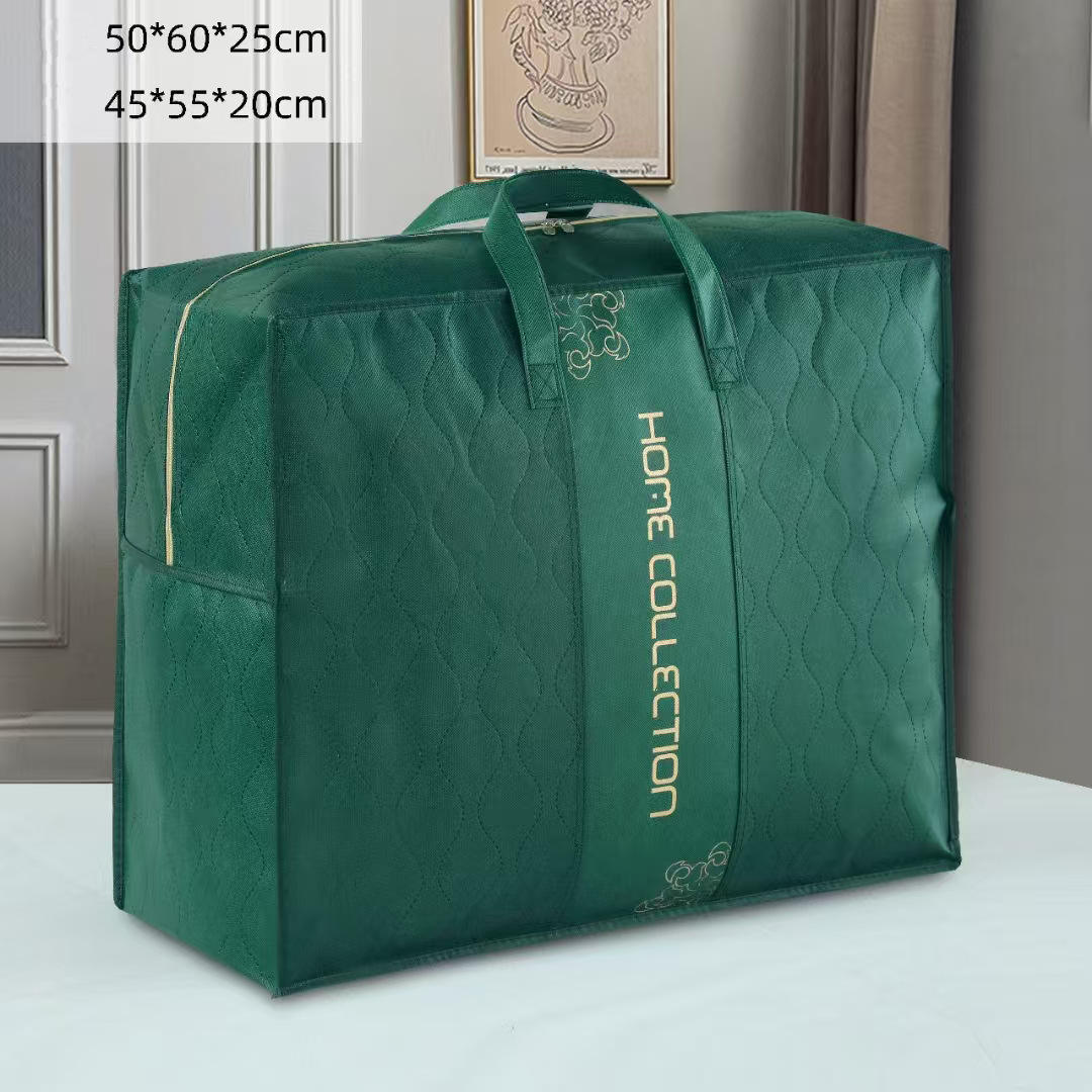 Thick non-woven blanket storage bag