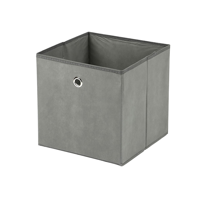 Heavy duty square fabric storage box