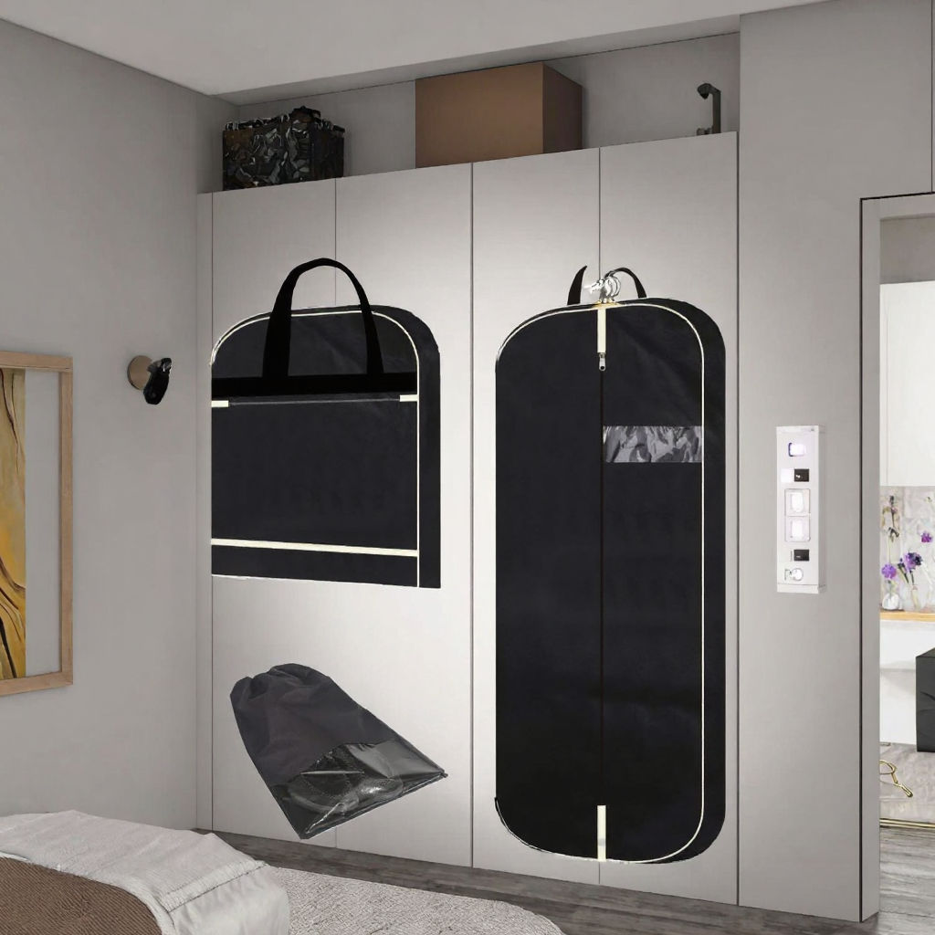 Semapak breathable black non-woven fabric modern clothing set - Image 2