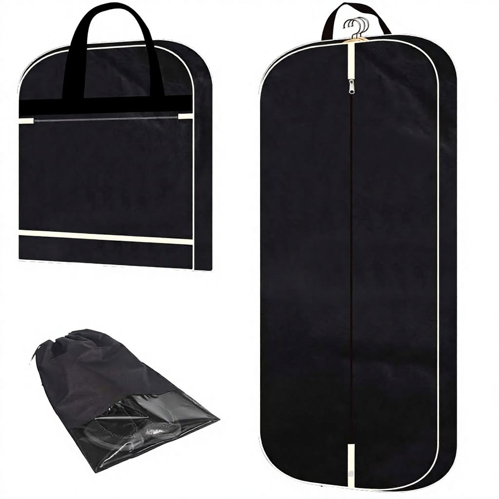 Semapak breathable black non-woven fabric modern clothing set