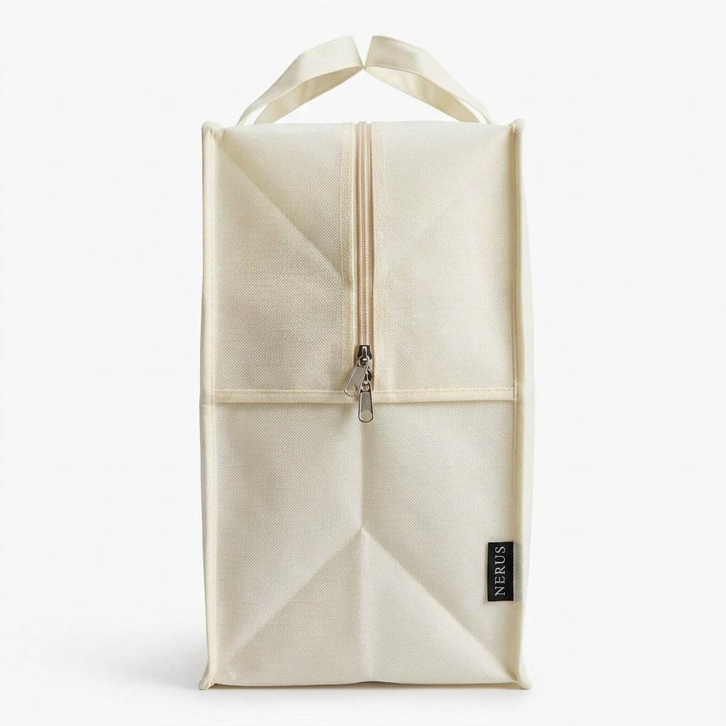 Foldable quilt cover with double zippers (40x22x38) - Image 3