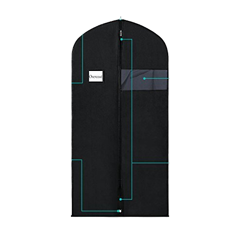 Black non-woven portable clothing bag - Image 2