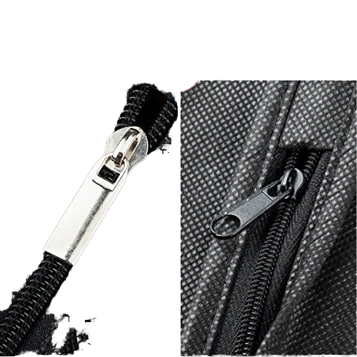 Black non-woven portable clothing bag - Image 3