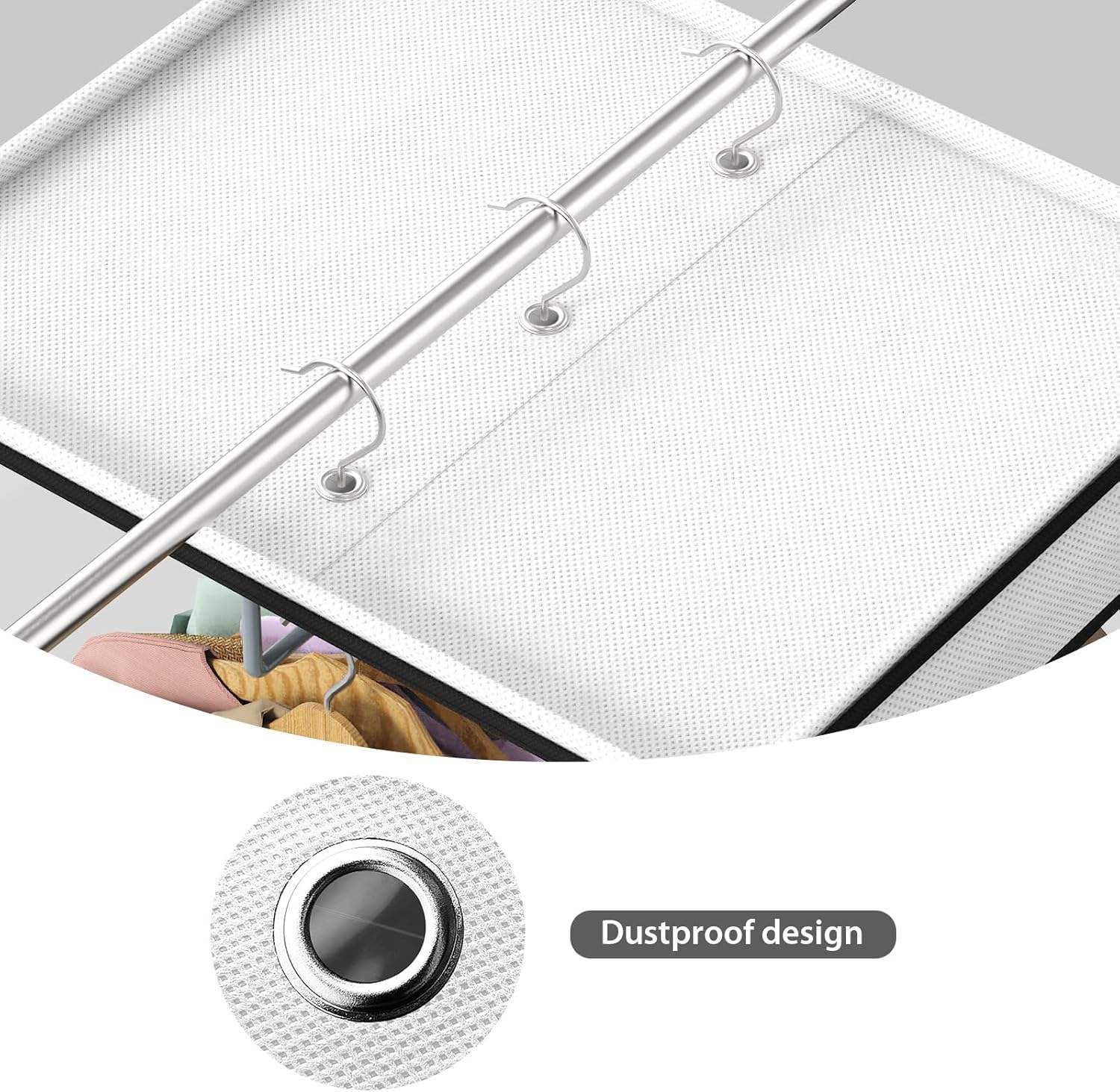 Uniivi transparent EVA clothing bag with zipper - Image 3