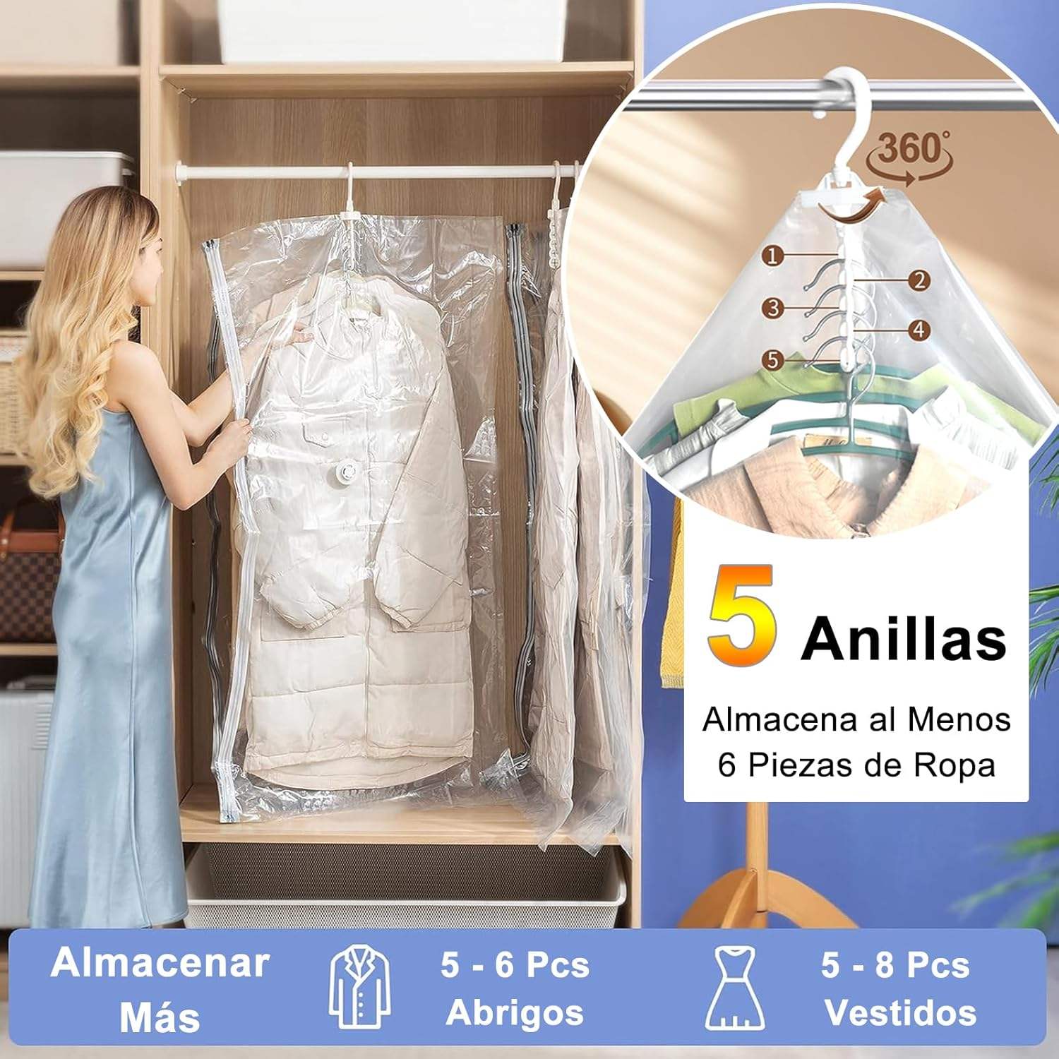 12-Pack Transparent Vacuum Bags - Image 2
