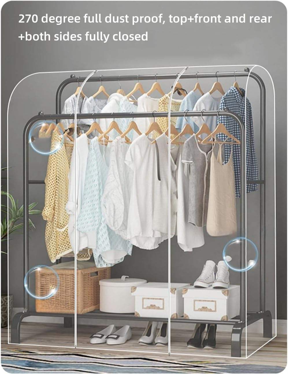 Transparent PEVA hanger cover - Image 4