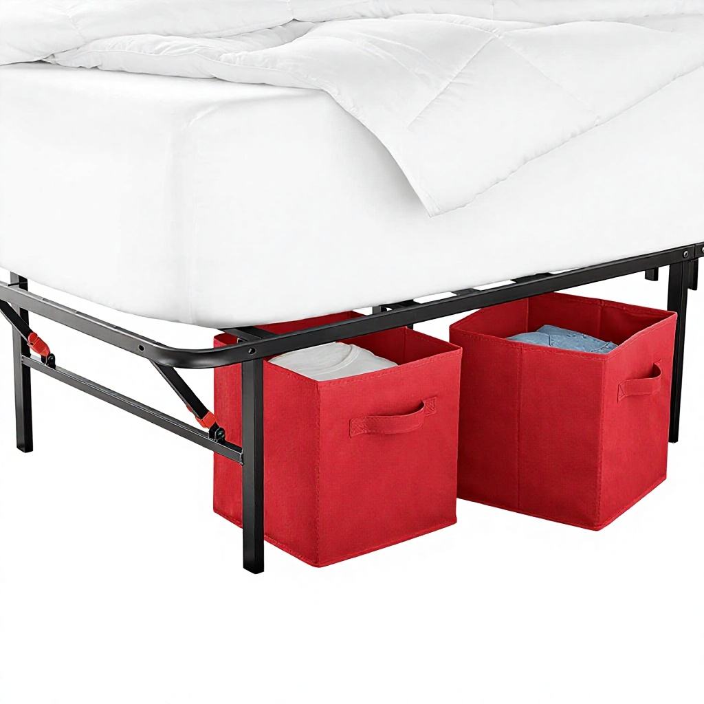 Foldable cube clothing storage box