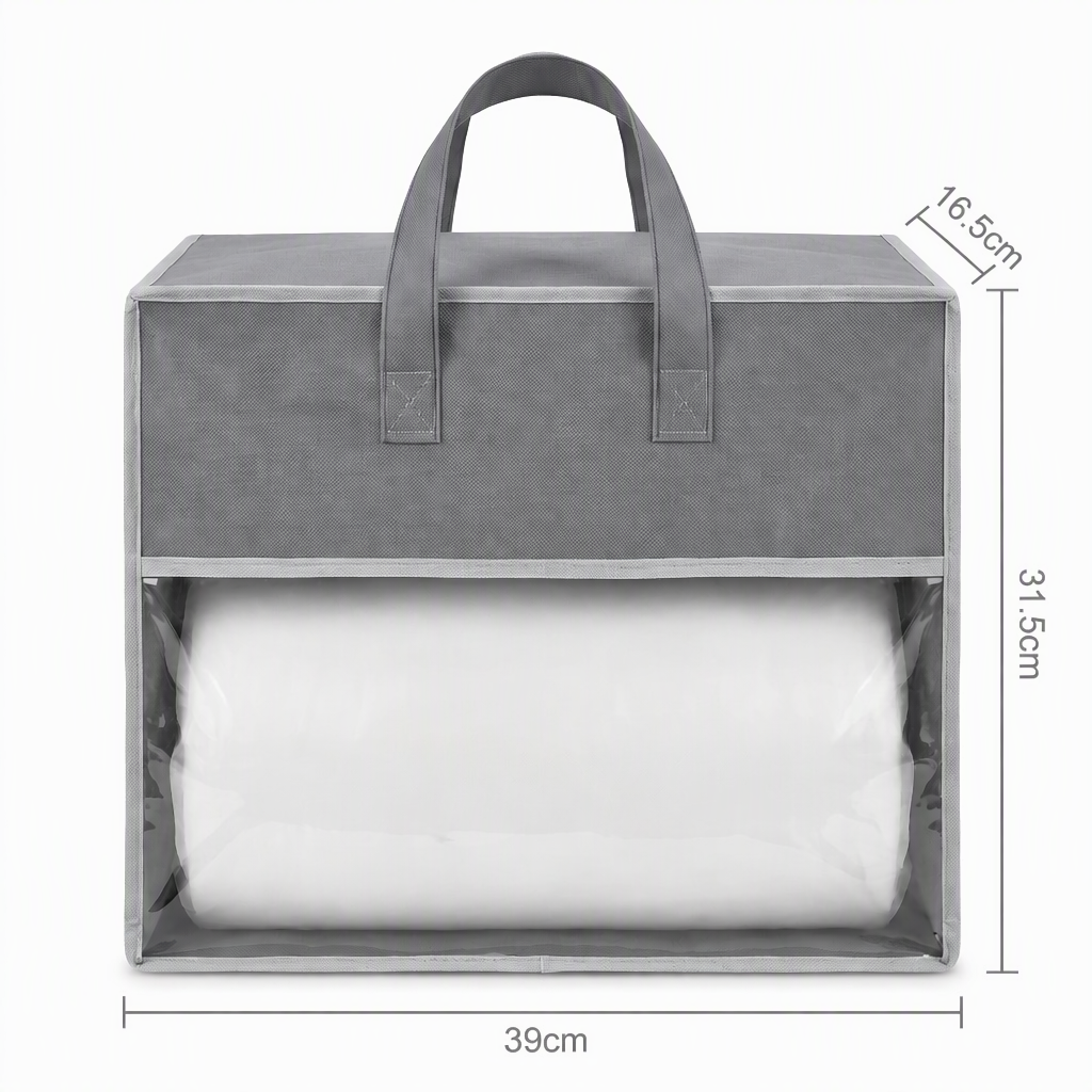 PVC semi transparent non-woven tote bag
