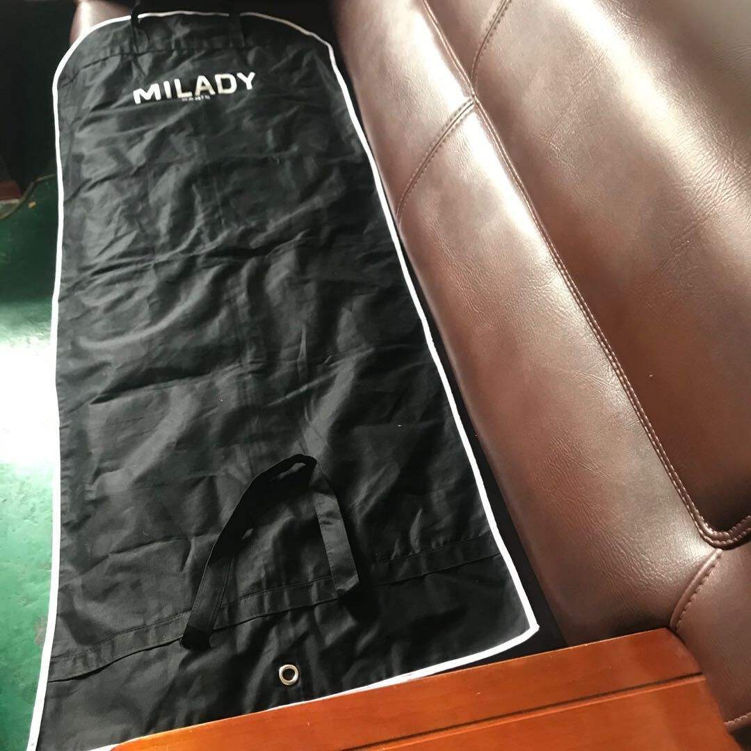 Cotton canvas velvet suit bag cover