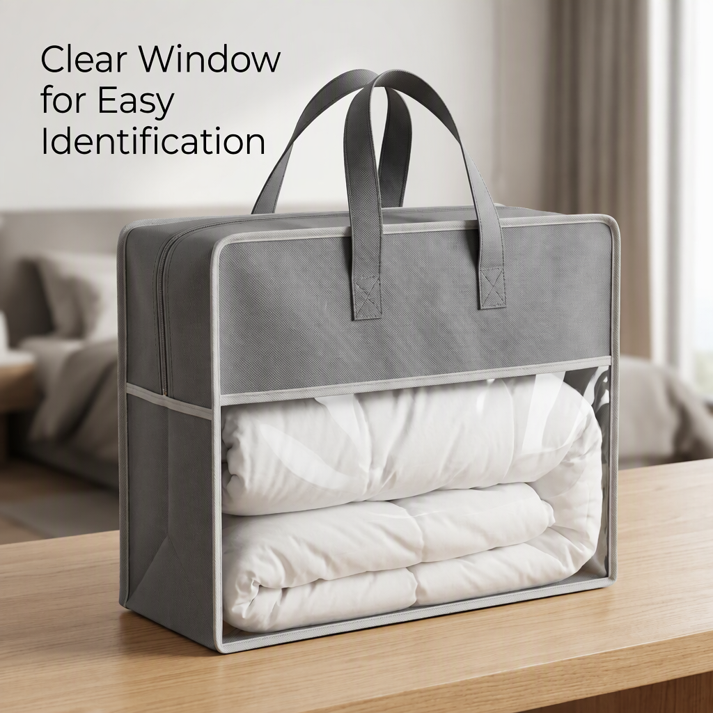 PVC semi transparent non-woven tote bag - Image 2