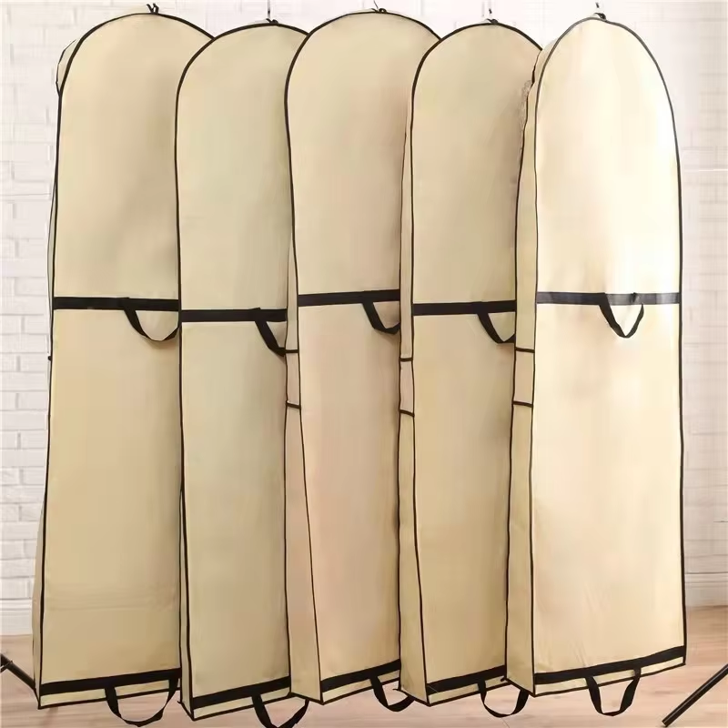 Long gown bag wrinkle free clothing storage bag
