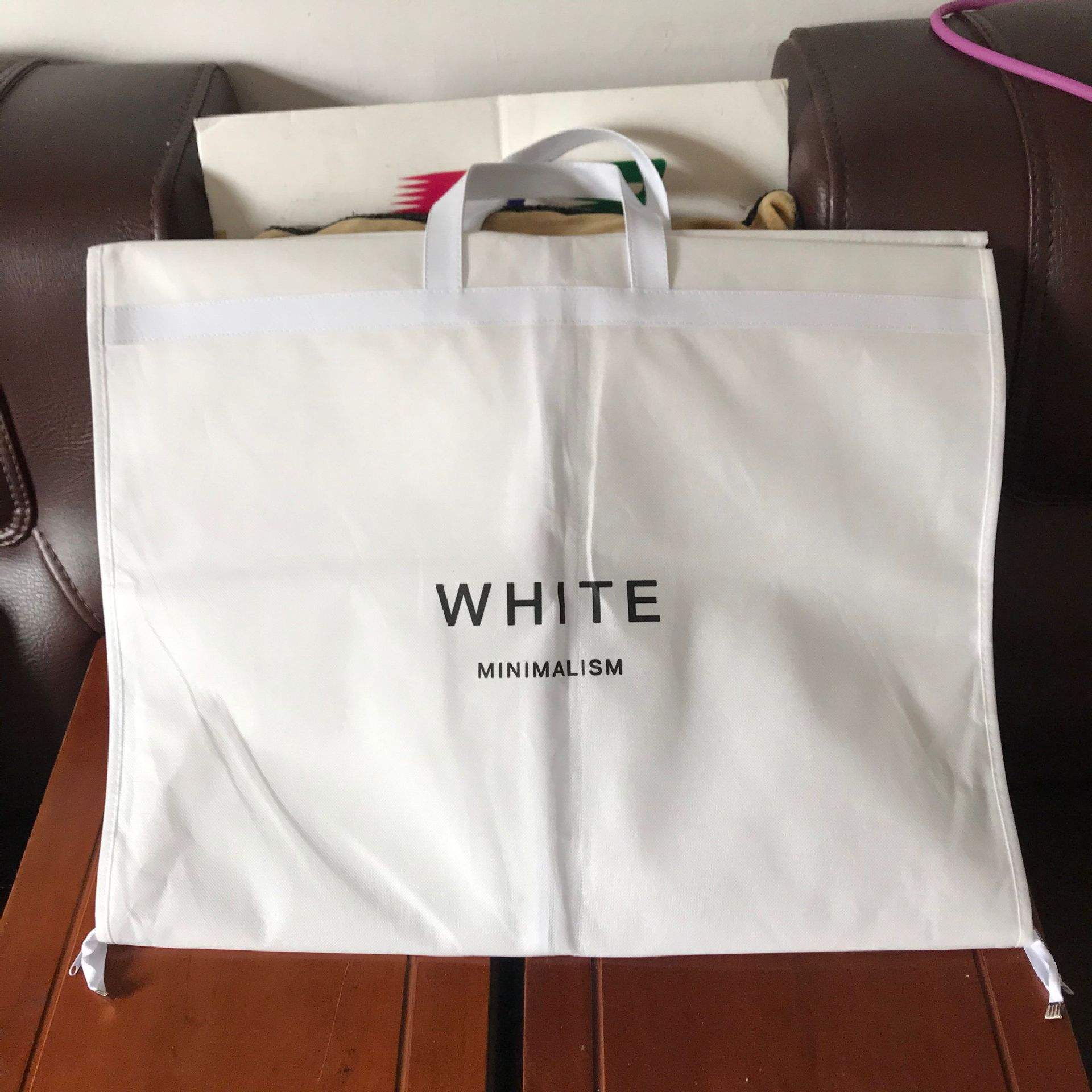 Cotton canvas velvet suit bag cover - Image 4