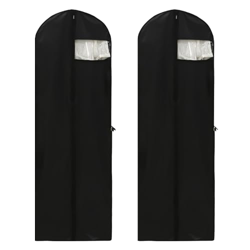 2-piece long clothing storage bag