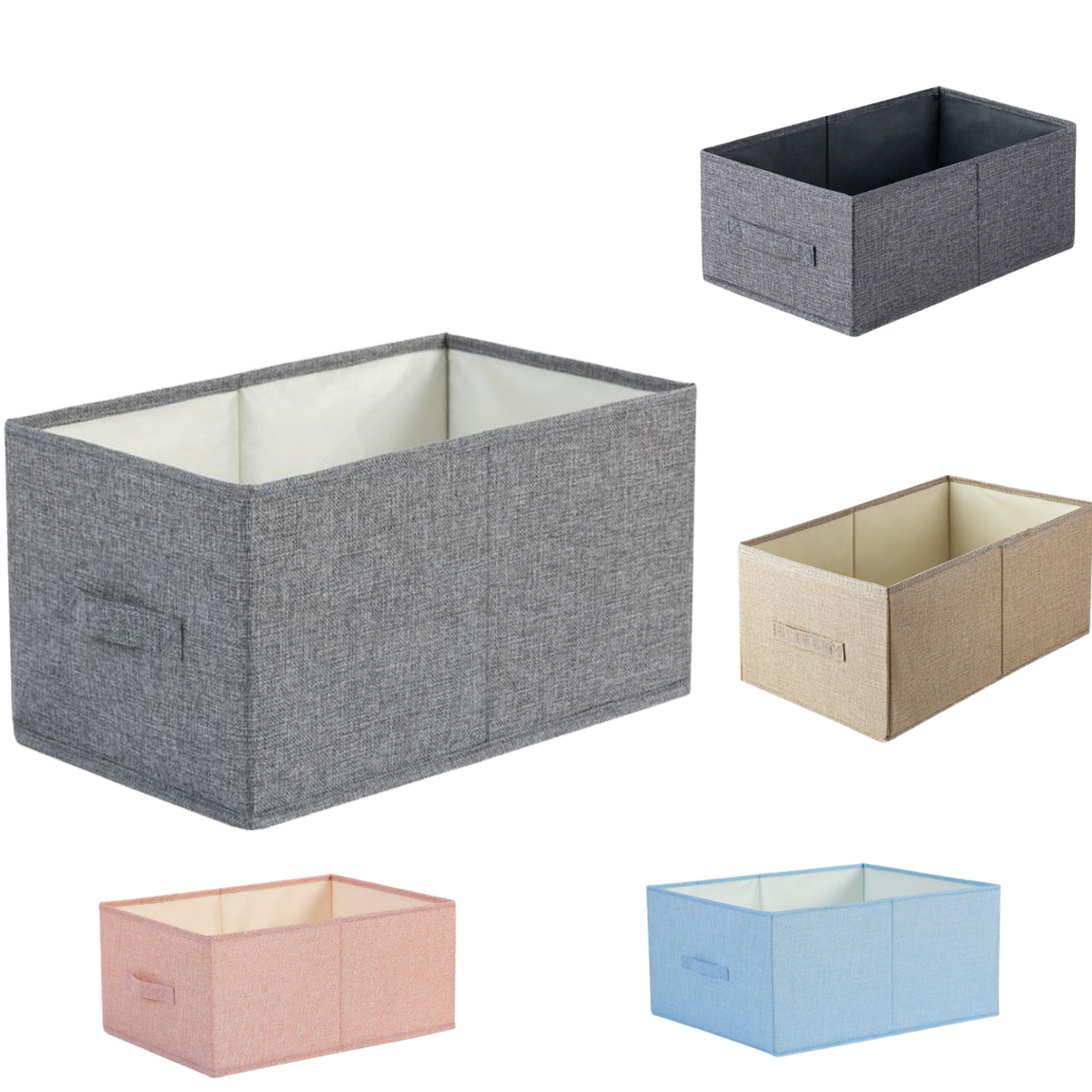 Non woven square folding clothing storage box