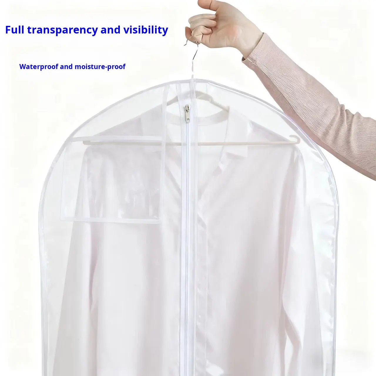 Transparent PVC wedding gown cover - Image 2