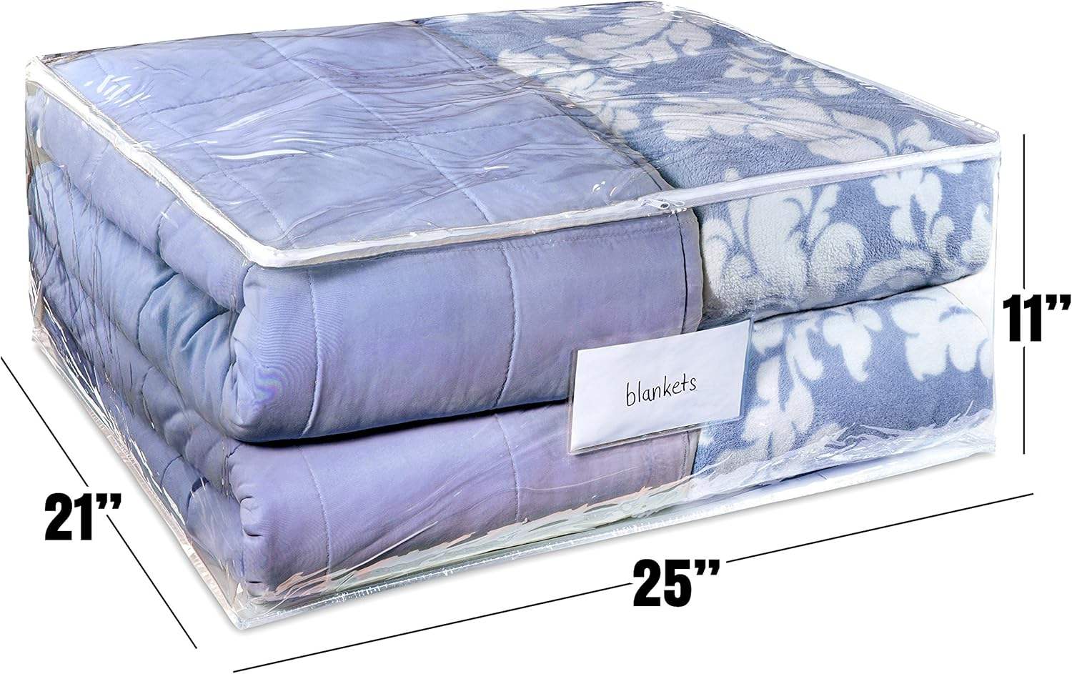 Masirs Durable Transparent Blanket Storage Bag (2-piece Set) - Image 2