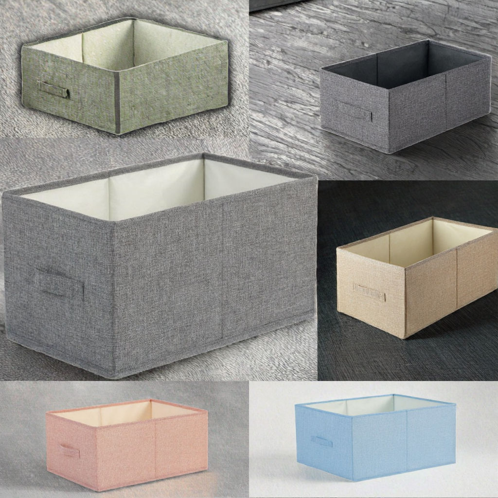 Non woven square folding clothing storage box - Image 3