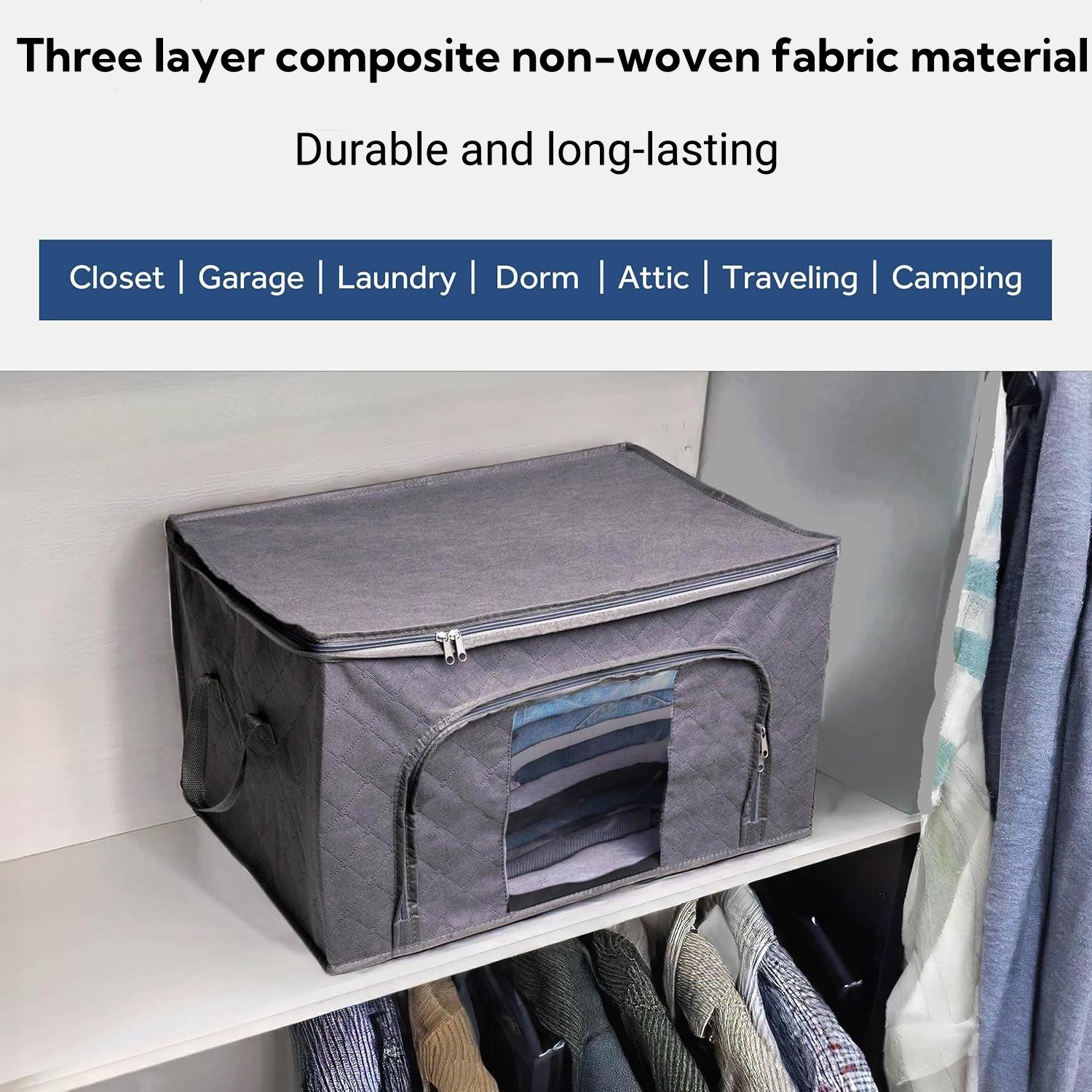 Large capacity environmentally friendly foldable dustproof mobile luggage bag - Image 3