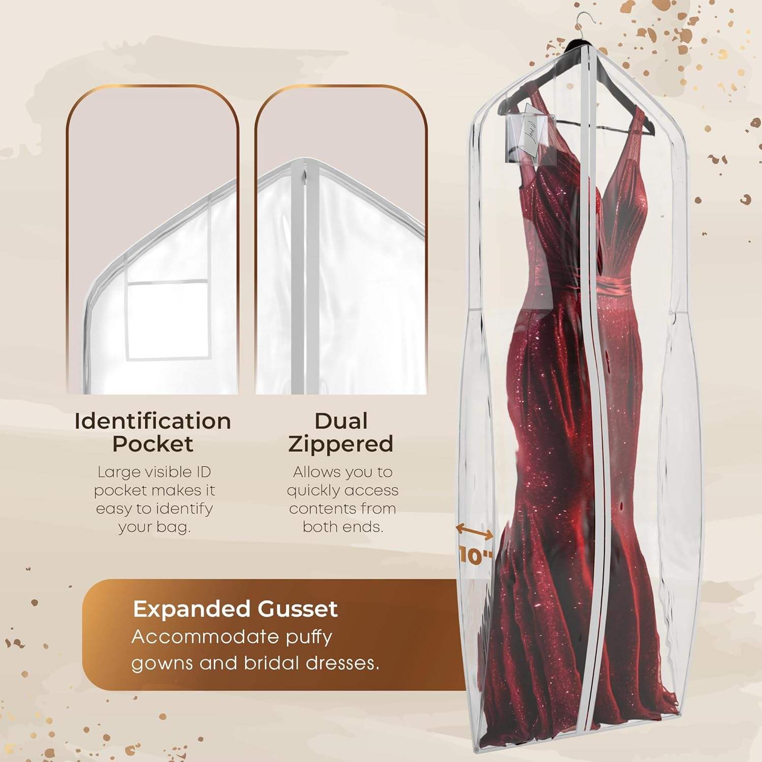 72 inch tapered long wedding dress pocket - Image 4
