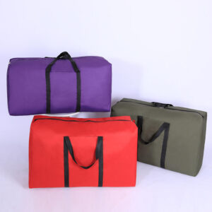 Large travel luggage bag with thick cotton quilt materia