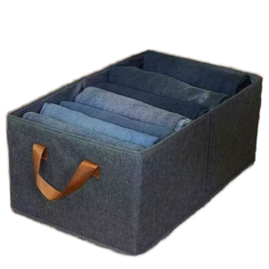 Foldable rectangular clothing storage box