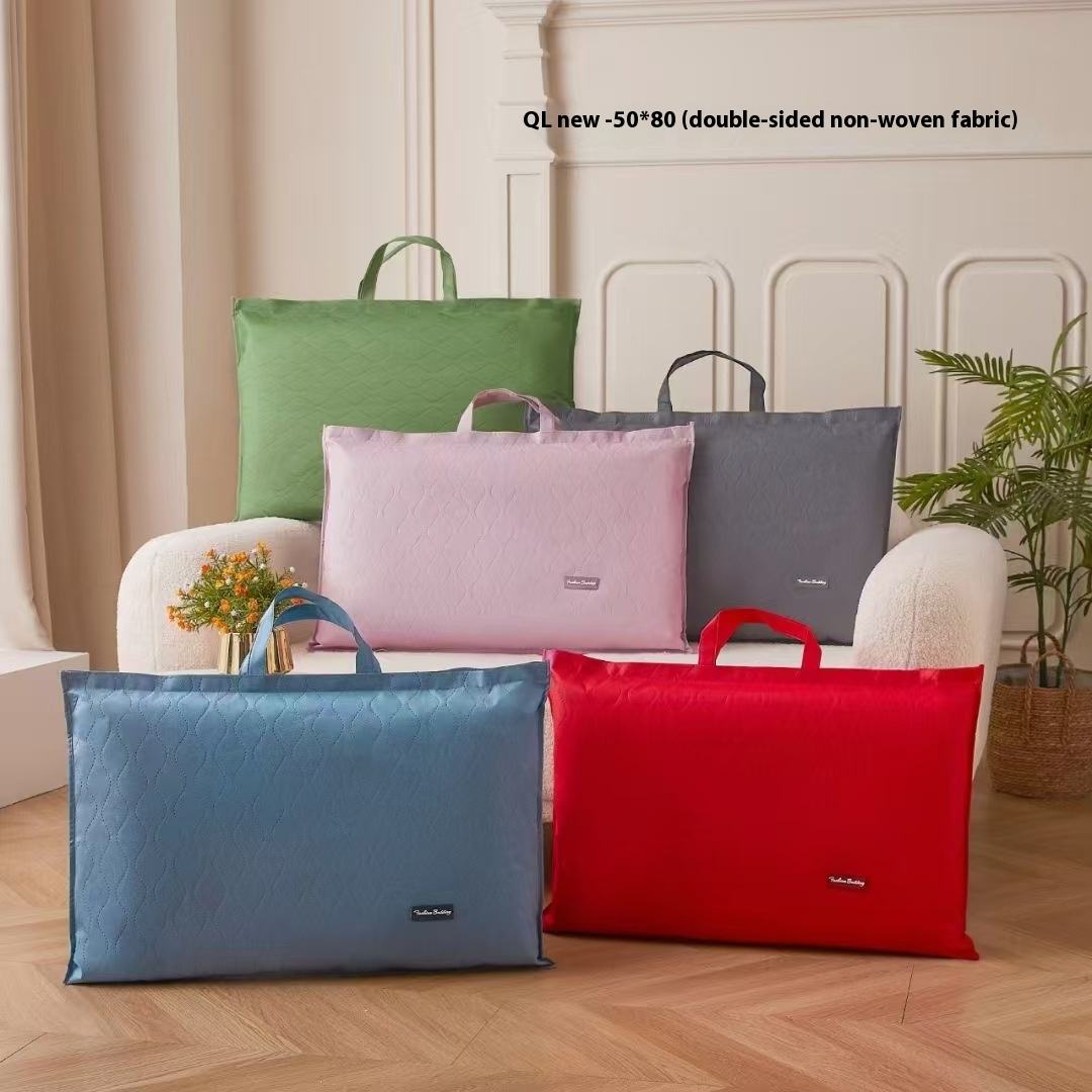Double sided non-woven fabric home textile packaging bag