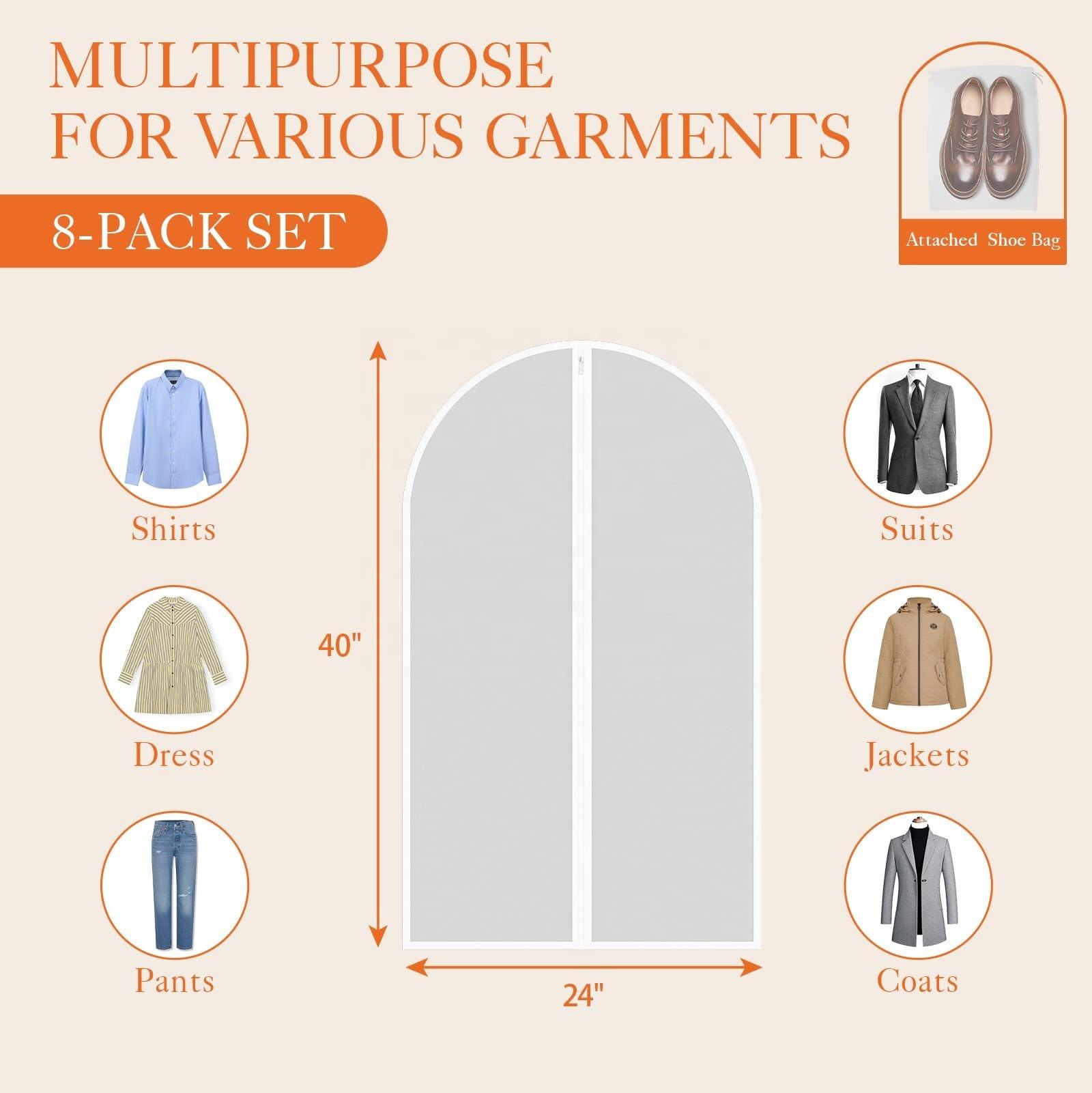 Matte PEVA clothing bag zipper dust cover - Image 4