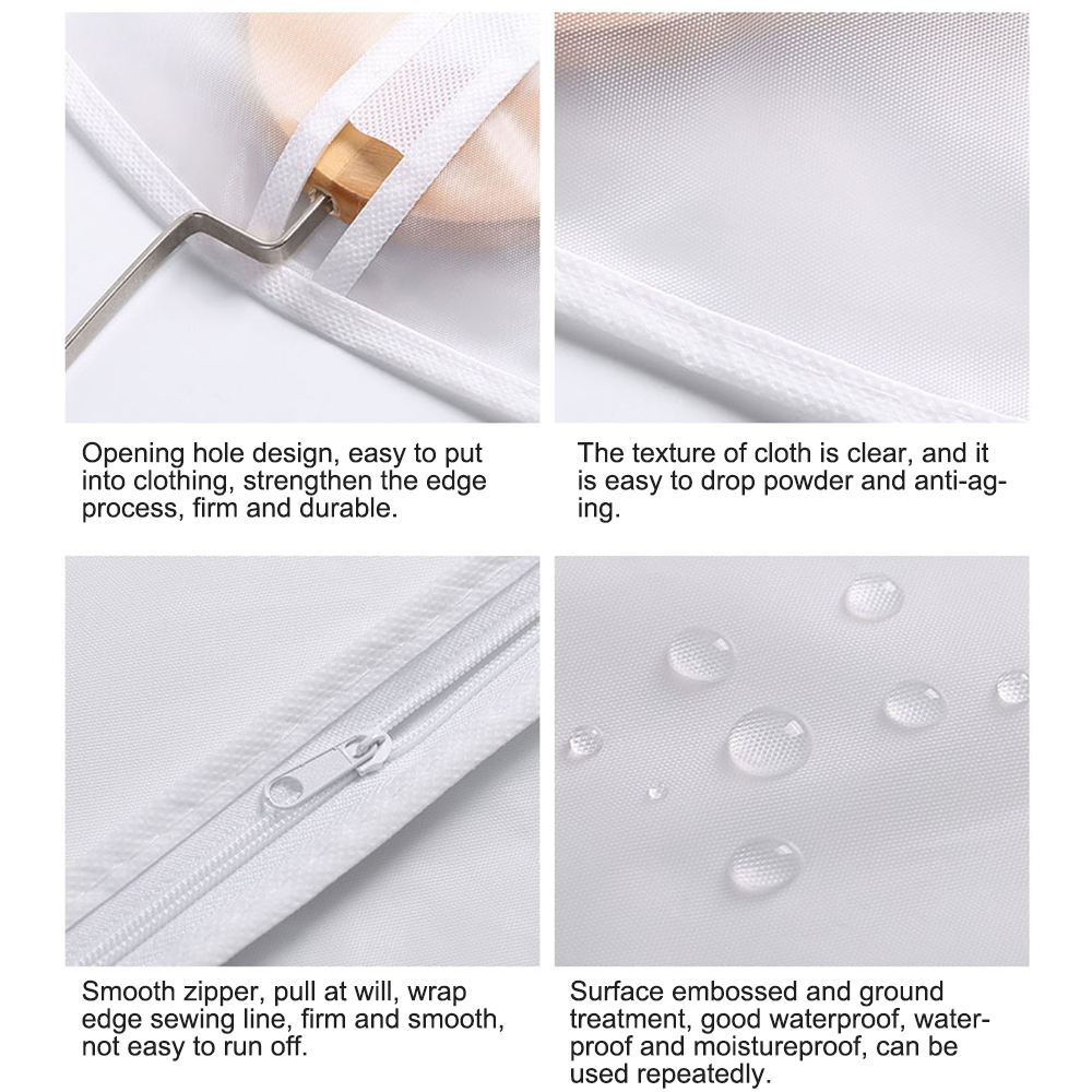 Matte PEVA clothing bag zipper dust cover - Image 5
