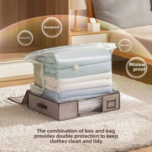 Vacuum compression storage box