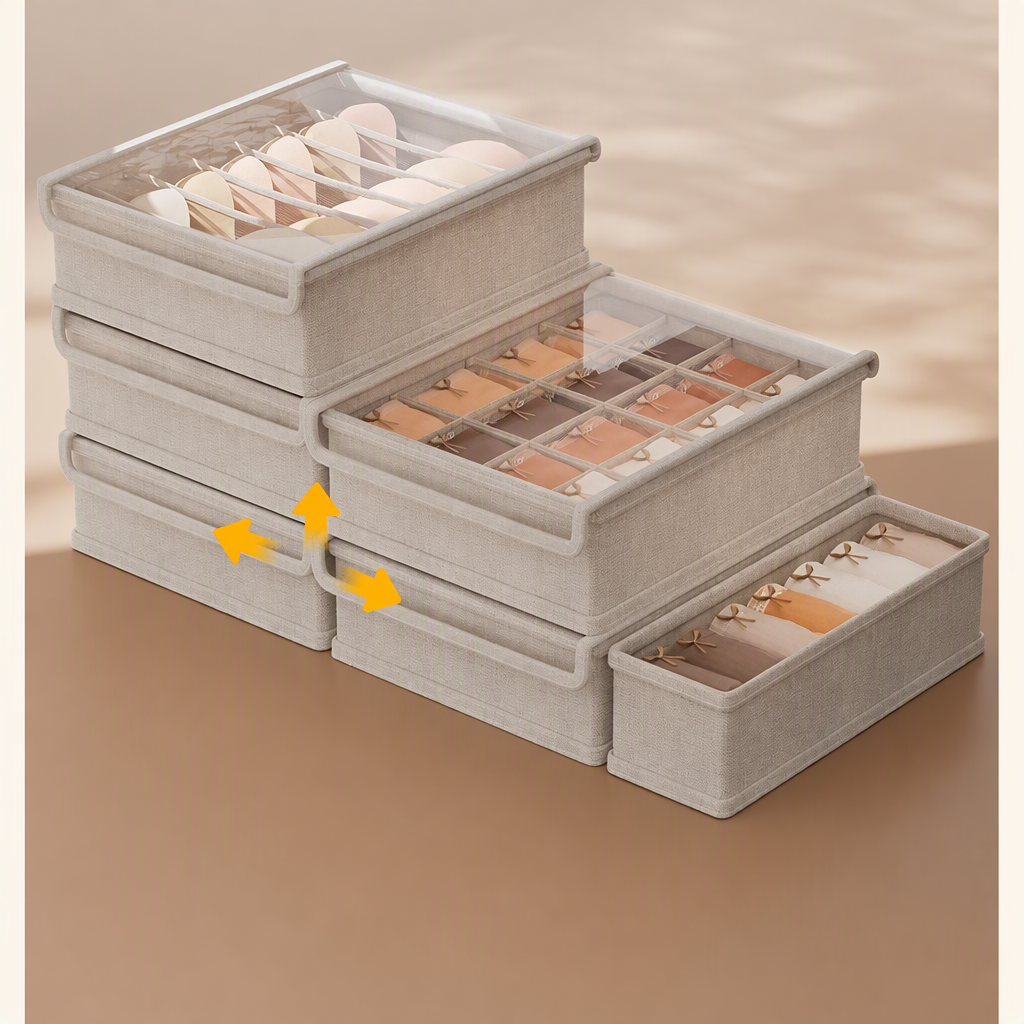 Foldable Cloth Socks Underwear Organizer Set